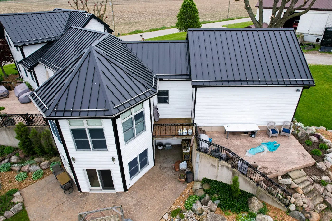 Storm-damaged siding documented in Stones Crossing